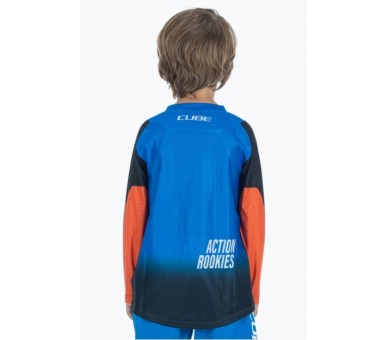 CUBE VERTEX Trikot ROOKIE X Actionteam langarm black-blue