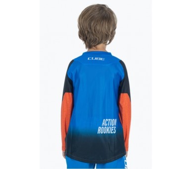 CUBE VERTEX Trikot ROOKIE X Actionteam langarm black-blue