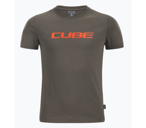 CUBE Organic T-Shirt ROOKIE Classic Logo brown