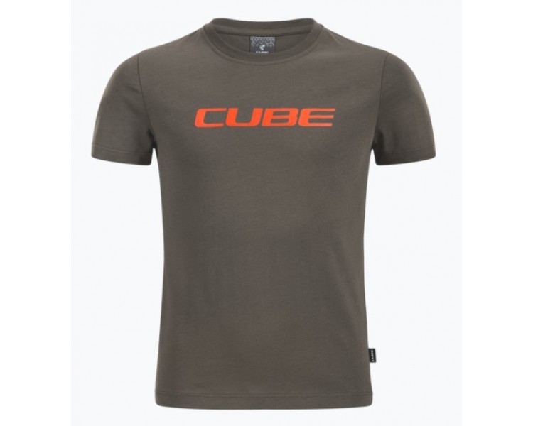 CUBE Organic T-Shirt ROOKIE Classic Logo brown