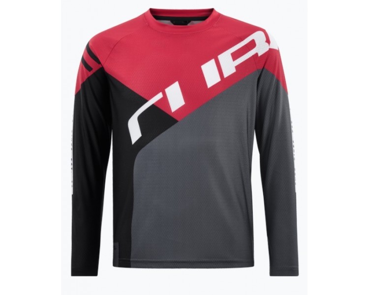 CUBE VERTEX Trikot ROOKIE langarm black-red