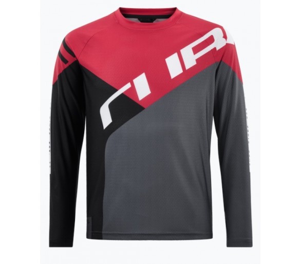 CUBE VERTEX Trikot ROOKIE langarm black-red