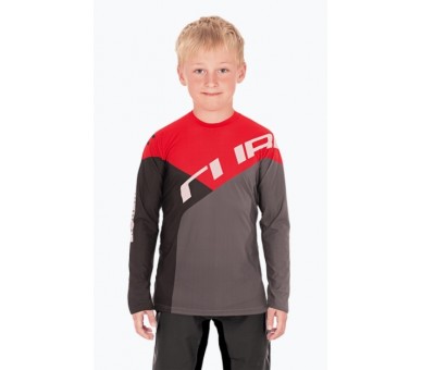 CUBE VERTEX Trikot ROOKIE langarm black-red