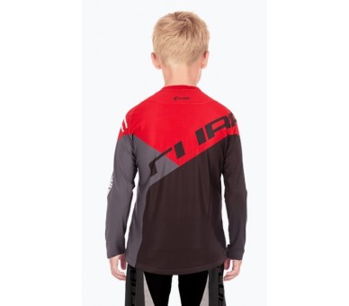 CUBE VERTEX Trikot ROOKIE langarm black-red
