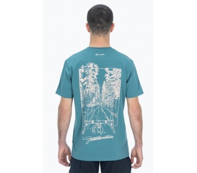 CUBE Organic T-Shirt Fichtelmountains GTY FIT grey-coral