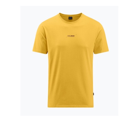 CUBE Organic T-Shirt Hot Dog GTY FIT yellow