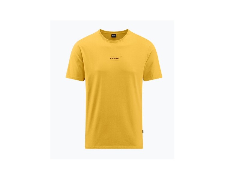 CUBE Organic T-Shirt Hot Dog GTY FIT yellow