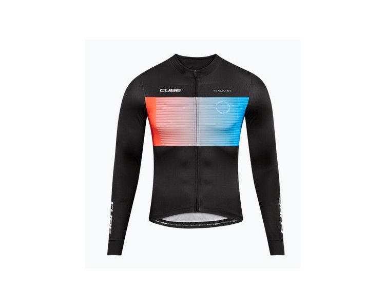 CUBE TEAMLINE Trikot langarm black´n´blue´n´red