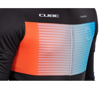 CUBE TEAMLINE Trikot langarm black´n´blue´n´red