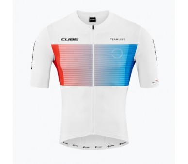 CUBE TEAMLINE Trikot kurzarm white´n´blue´n´red