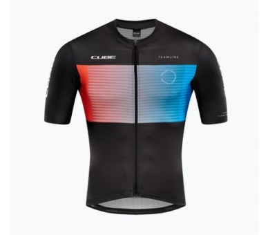 CUBE TEAMLINE Trikot kurzarm black´n´blue´n´red