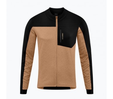 CUBE ATX Trikot Full Zip CMPT langarm brown´n´black