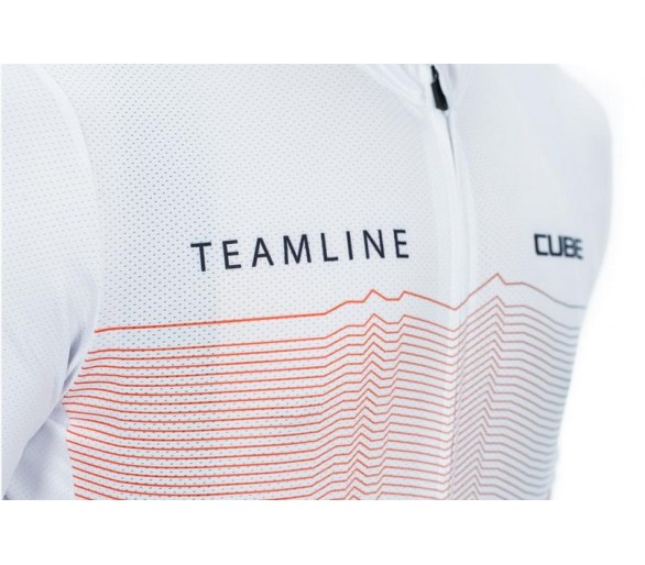 CUBE TEAMLINE Trikot CMPT kurzarm white