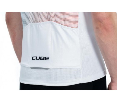 CUBE TEAMLINE Trikot CMPT kurzarm white