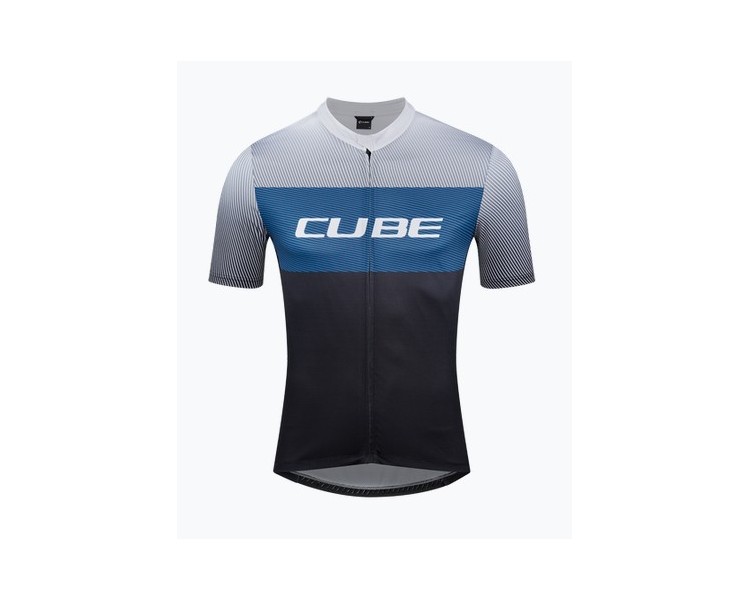 CUBE TEAMLINE Trikot CMPT kurzarm black´n´blue´n´grey