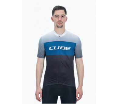 CUBE TEAMLINE Trikot CMPT kurzarm black´n´blue´n´grey