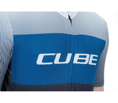 CUBE TEAMLINE Trikot CMPT kurzarm black´n´blue´n´grey