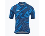 CUBE ATX Trikot Full Zip CMPT kurzarm blue