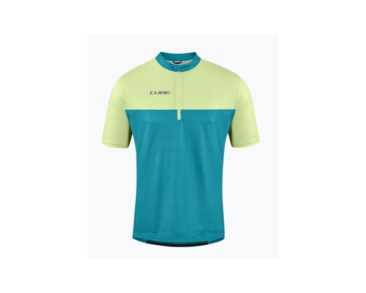 CUBE ATX Trikot Half Zip CMPT kurzarm green´n´lime