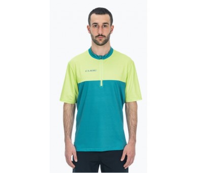 CUBE ATX Trikot Half Zip CMPT kurzarm green´n´lime