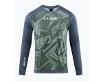 CUBE ATX Rundhalstrikot TM langarm olive´n´grey