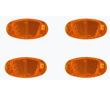 RFR Speichenreflektor Set CMPT  orange, 4 Stück