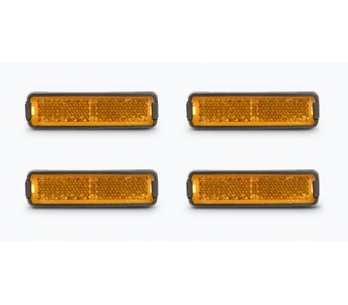 RFR Pedalreflektor Set  orange, 4 Stück