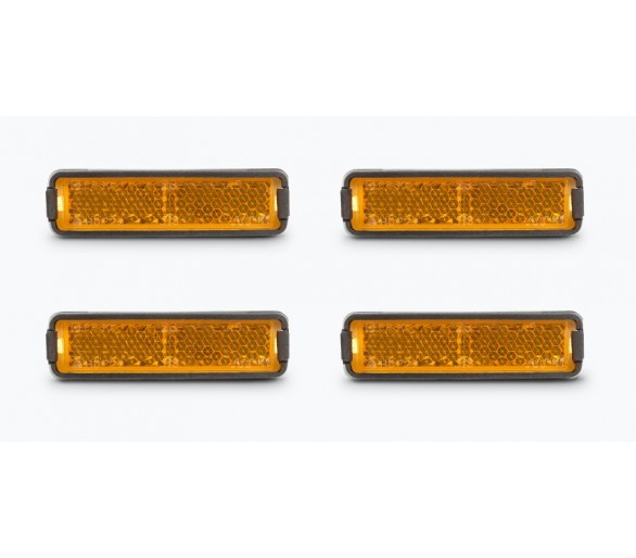 RFR Pedalreflektor Set  orange, 4 Stück