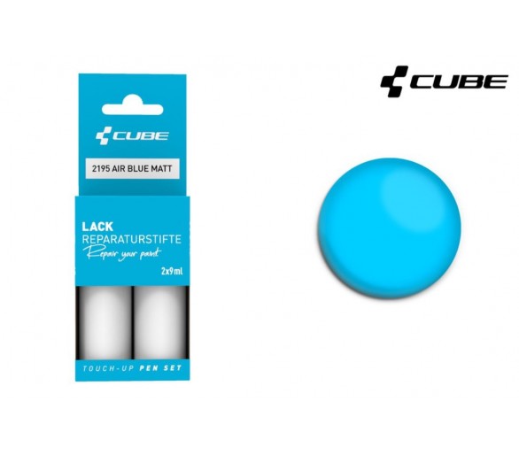 CUBE Lackreparaturstift Set AIR BLUE matt