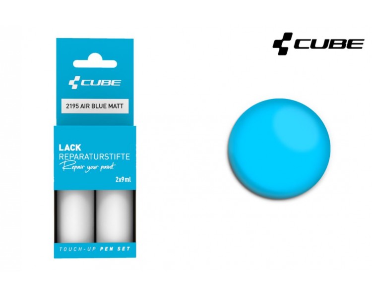 CUBE Lackreparaturstift Set AIR BLUE matt