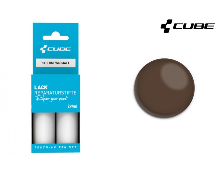 CUBE Lackstift Set BROWN matt 2332
