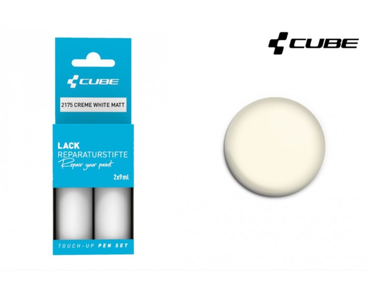 CUBE Lackstift Set CREME WHITE matt 2175
