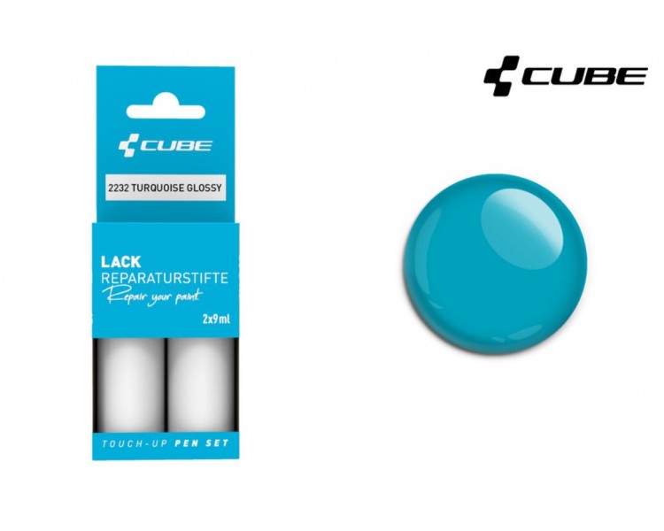 CUBE Lackstift Set TURQUOISE glossy 2238