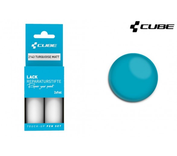 CUBE Lackstift Set TURQUOISE matt 2143