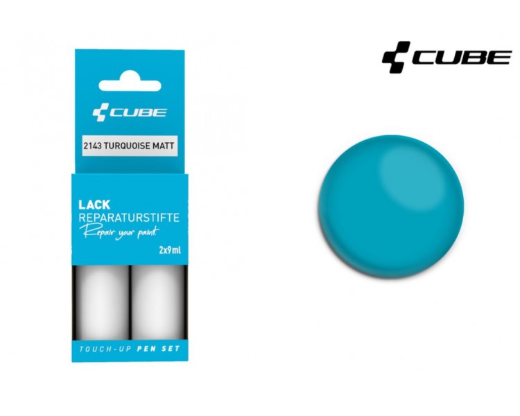 CUBE Lackstift Set TURQUOISE matt 2143