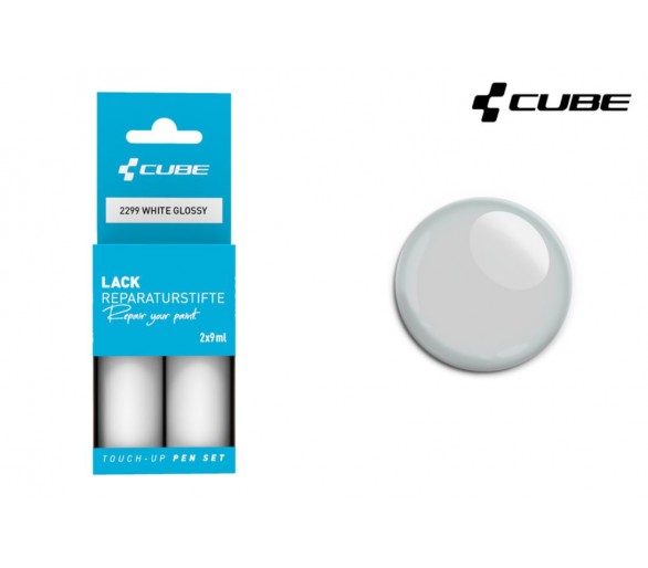 CUBE Lackstift Set WHITE glossy 2299