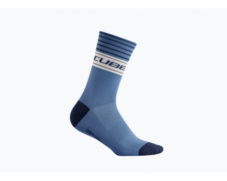 CUBE Socke High Cut Blackline blue´n´brown