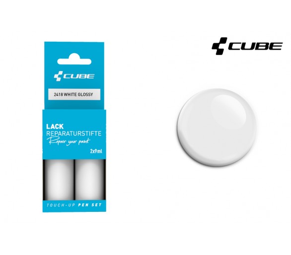 CUBE Lackstift Set WHITE glossy 2418