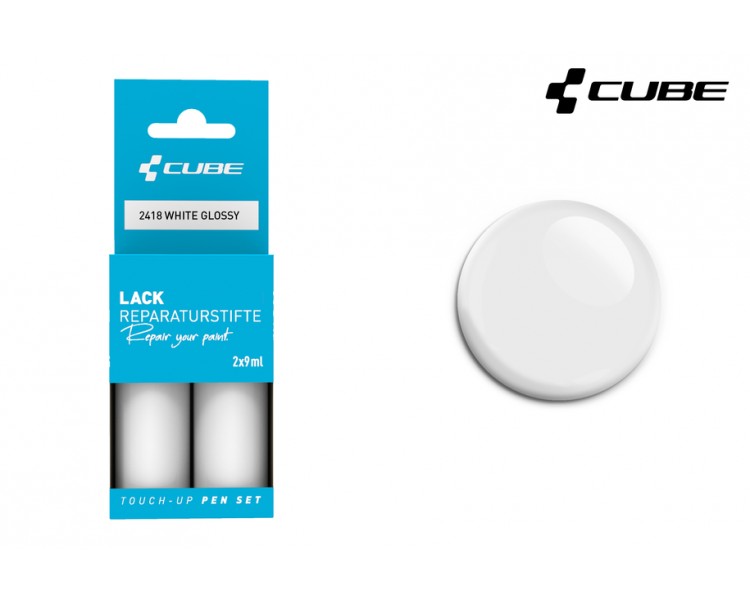 CUBE Lackstift Set WHITE glossy 2418