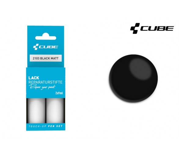 CUBE Lackreparaturstift Set BLACK matt