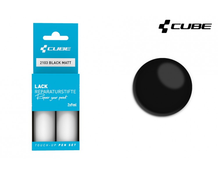 CUBE Lackreparaturstift Set BLACK matt