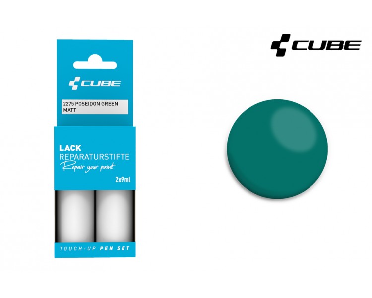 CUBE Lackstift Set POSEIDON GREEN matt 2275