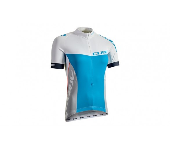 CUBE TEAMLINE WLS Trikot kurzarm white´n´blue´n´grey