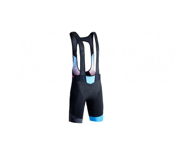 CUBE BLACK ZERO Trägerhose kurz black´n´blue´n´flashred
